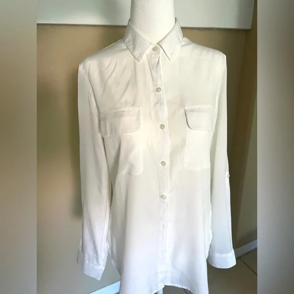 Express white button up-XS - Picture 1 of 6